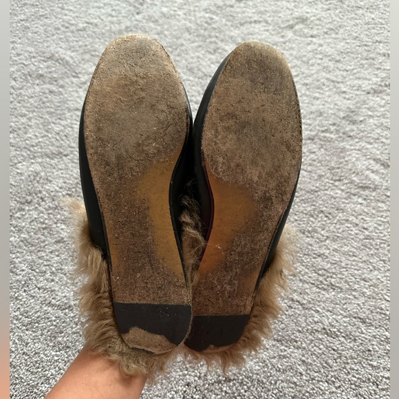 GUCCI Princeton 1955 Horsebit accent mules with fur and tiger embroidery size 38 - Picture 3 of 6